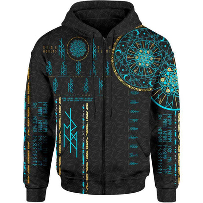 Zip-Hoodie S Nine Worlds Zip Hoodie - Night Edition 7WORLD_ZIP-HOODIE-2.0_SM