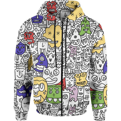 Zip-Hoodie S / Pop Pretty Done's Doodle Zip Hoodie DONE-DOODLE-CL_ZIP-HOODIE-2.0_SM